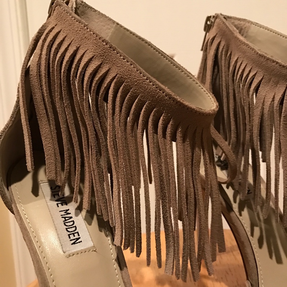 Steve Madden fringe heels